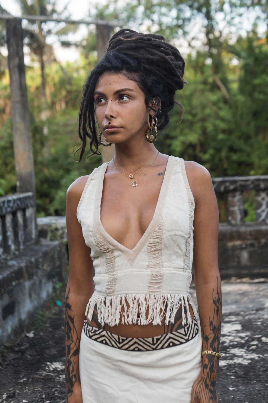 Terena Shredded Top